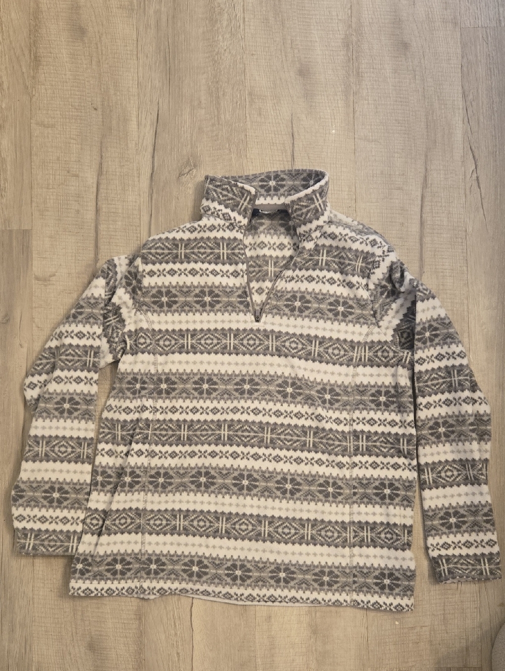 Land's End Fleece Quarter-Zip Sweater
